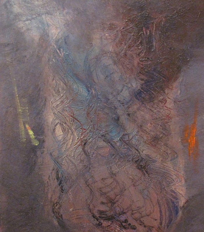 2004 Acrylique sur toile 80x70 cm 'le feu'' - vendu